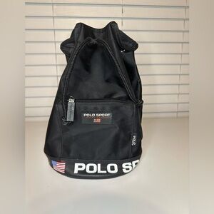 Vintage black Ralph Lauren Polo Sport backpack purse